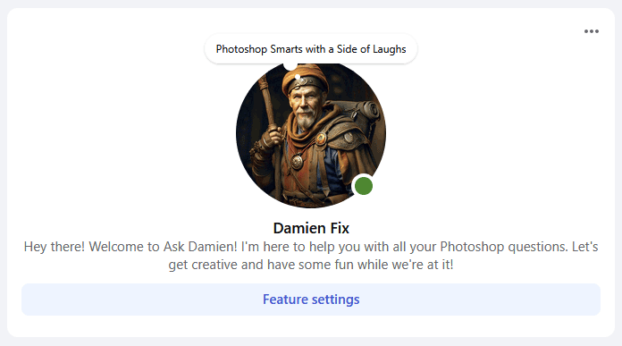 press Feature settings